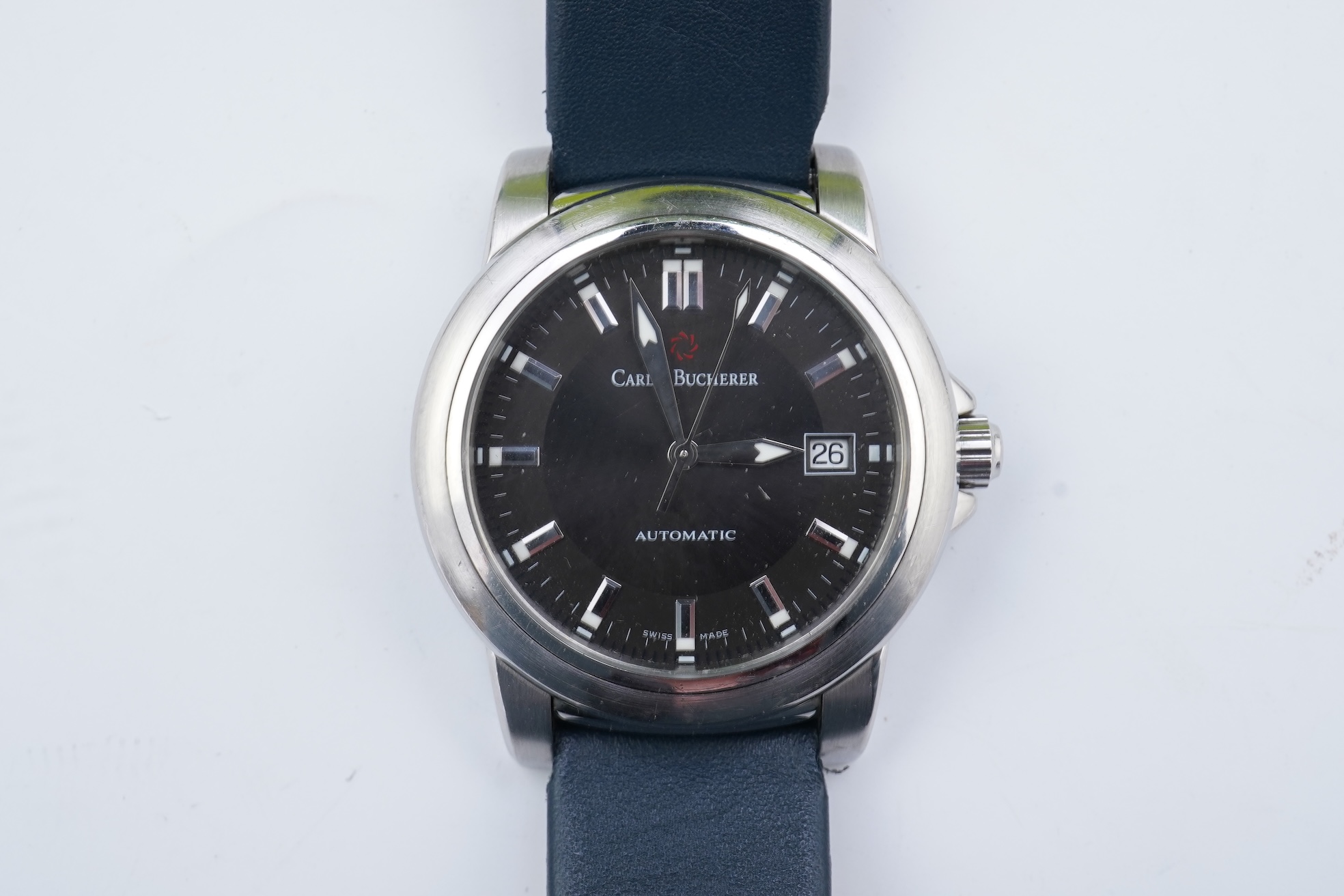 A gentleman's recent stainless steel Carl F. Bucherer Patravi Automatic wrist watch
